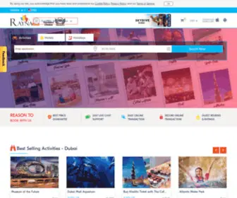 Raynatours.com(Leading Tour Operator and Destination Management Company Dubai) Screenshot