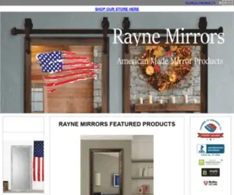 Raynemirrors.com(Rayne Mirrors Inc) Screenshot