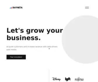 Rayneta.com(Paid Media Agency) Screenshot