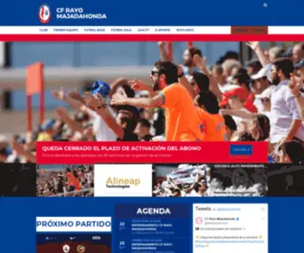 Rayomajadahonda.es(CF Rayo Majadahonda) Screenshot
