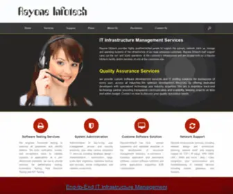 Rayoneinfotech.com(Rayone Infotech) Screenshot