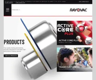 Rayovac.eu(Rayovac Hearing Aid Batteries) Screenshot