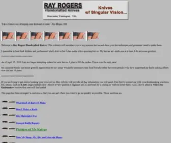 Rayrogers.com(Ray Rogers Handcrafted Knives) Screenshot