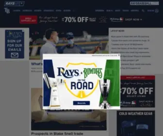 Raysbaseball.com(Official Tampa Bay Rays Website) Screenshot