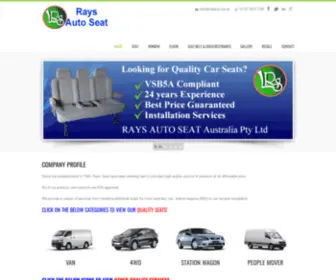 Rayseat.com.au(Rays Auto Seat) Screenshot