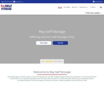 Rayselfstorage.com(Self Storage in Burlington and Greensboro) Screenshot