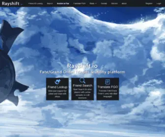 Rayshift.io(Fate/Grand Order Companion Platform) Screenshot