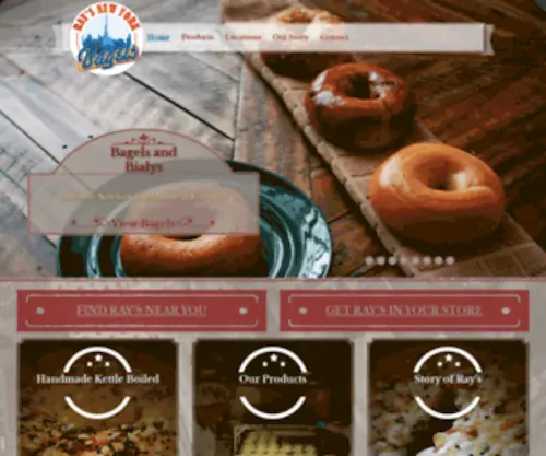 Raysnewyorkbagels.com(Ray's new york bagels) Screenshot