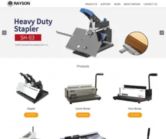 Raysonstapler.com(RAYSON Binding Machine) Screenshot