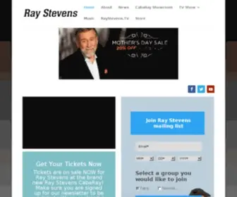 Raystevens.com(Ray Stevens) Screenshot