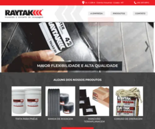 Raytak.com.br(Inovando o conceito de recapagem) Screenshot