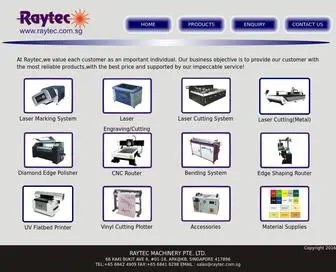 Raytec.com.sg(Raytec Machinery Pte Ltd) Screenshot