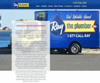 Raytheplumber.com(Plumbing Company in Long Island NY) Screenshot
