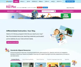 Raz-Plus.com(Need a k–5 literacy program) Screenshot
