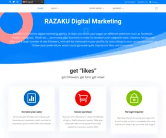 Razaku.com(We continuous where everybody stop) Screenshot