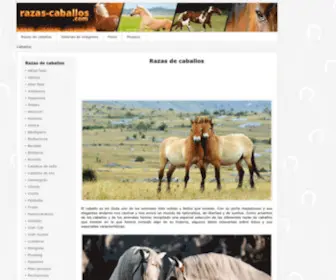 Razas-Caballos.com(Razas de caballos :: Toda la información sobre los caballos de raza) Screenshot