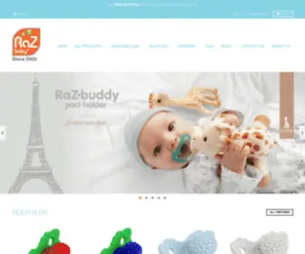 Razbaby.com(Home of the Keep it Kleen Pacifier and RaZ) Screenshot