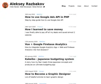 Razbakov.com(Aleksey Razbakov) Screenshot