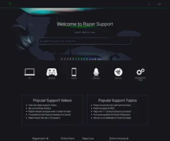 Razersupport.com(Official Razer Support) Screenshot