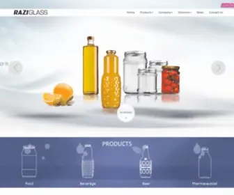 Raziglass.com(Razi Glass Group) Screenshot