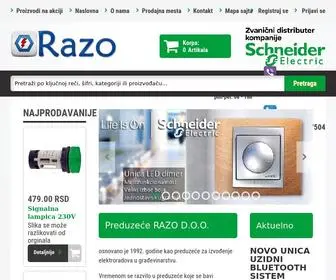 Razoelektro.com(Ni distributer kompanije) Screenshot