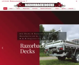 Razorbackdecks.com(Razorback Decks) Screenshot