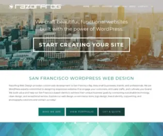 Razorfrog.com(Razorfrog Web Design in San Francisco) Screenshot