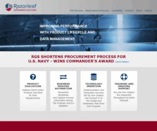 Razorleafgov.com(Razorleaf Government Solutions) Screenshot