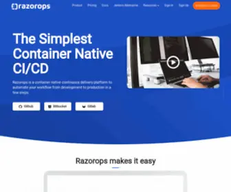 Razorops.com(Container Native Continuous Integration & Deployment) Screenshot