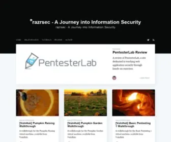 Razrsec.uk(A Journey into Information Security) Screenshot