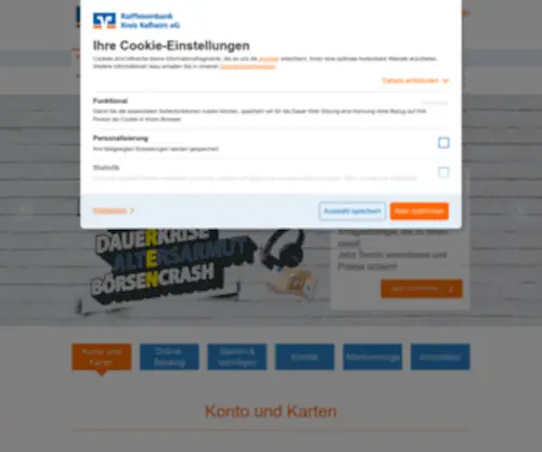 RB-Bad-Goegging.de(Raiffeisenbank Bad Gögging eG) Screenshot