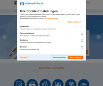 RB-Eifeltor.de(Startseite Raiffeisenbank Eifeltor eG) Screenshot