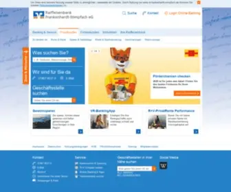 RB-Frankenhardt-Stimpfach.de(Raiffeisenbank Frankenhardt) Screenshot