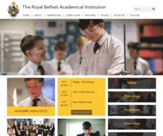 Rbai.org.uk(The Royal Belfast Academical Institution) Screenshot