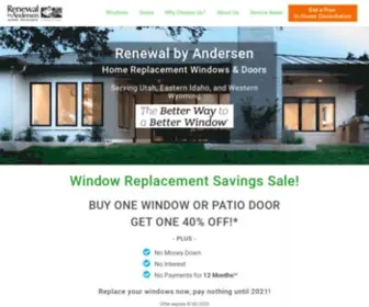 Rbaslc.com(Renewal By Andersen of Salt Lake City) Screenshot