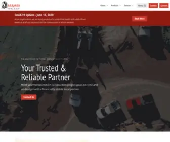 Rbbaker.com(Transportation Construction) Screenshot
