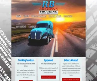 RBbrowns.com(RB Browns Trucking) Screenshot