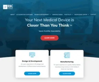 RBccorp.com(Medical Device Manufacturing Company) Screenshot