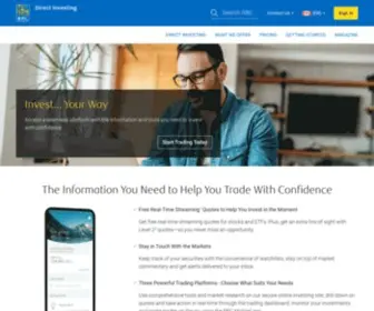 RBCDirectinvesting.com(Online Investing and Trading for Canadians) Screenshot