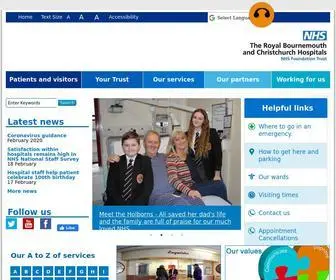 RBCH.nhs.uk(The Royal Bournemouth and Christchurch Hospitals NHS Foundation Trust) Screenshot
