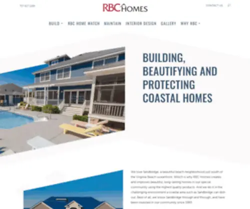 RBchomes.com(Custom Home Builders in Virginia Beach) Screenshot