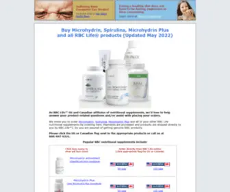 Rbcinfo.com(Products in US and Canada) Screenshot