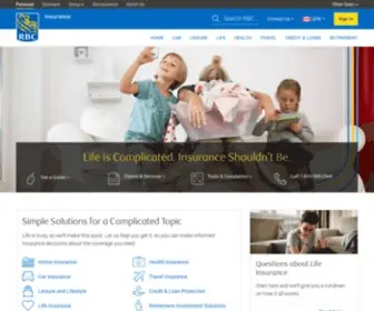 Rbcinsurance.com(Personal Insurance) Screenshot