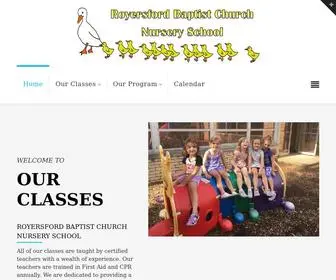 RBCNS.com(Royersford Baptist Church Nursery School) Screenshot