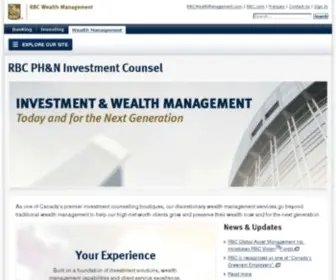 RBCPhnic.com(Investment Management) Screenshot