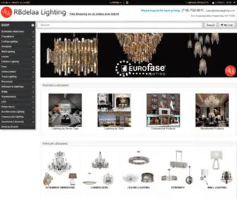 Rbdelaalighting.com(Online Lighting Store) Screenshot