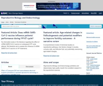 Rbej.com(Reproductive Biology and Endocrinology) Screenshot