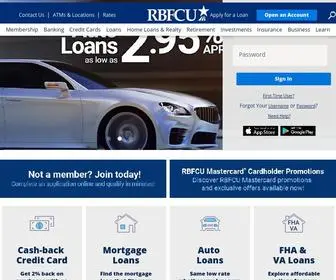 RBfcu.org(Banking, Auto, Loans, Credit Cards, Mortgages) Screenshot