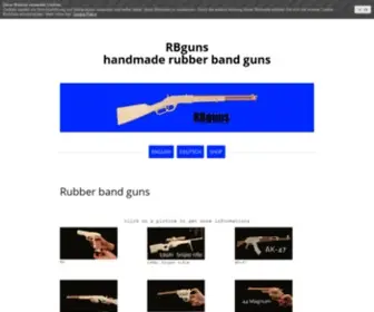 Rbguns.com(Rubber band guns) Screenshot