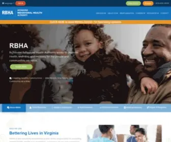 Rbha.org(Richmond Behavioral Health Authority) Screenshot